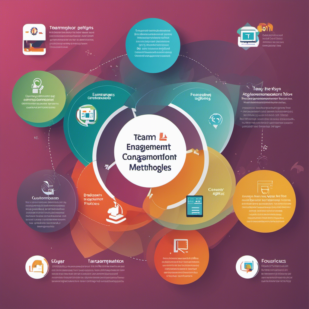 An infographic displaying four key strategies for digital transformation—team engagement, digital metrics, customer focus, and agile methodologies. Each strategy is represented with related symbolic images and a brief description.